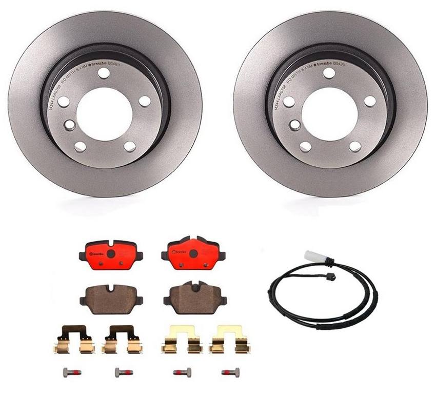 Mini Brembo Brakes Kit - Pads and Rotors Rear (280mm) (Ceramic) 34359804834 - Brembo 3286734KIT